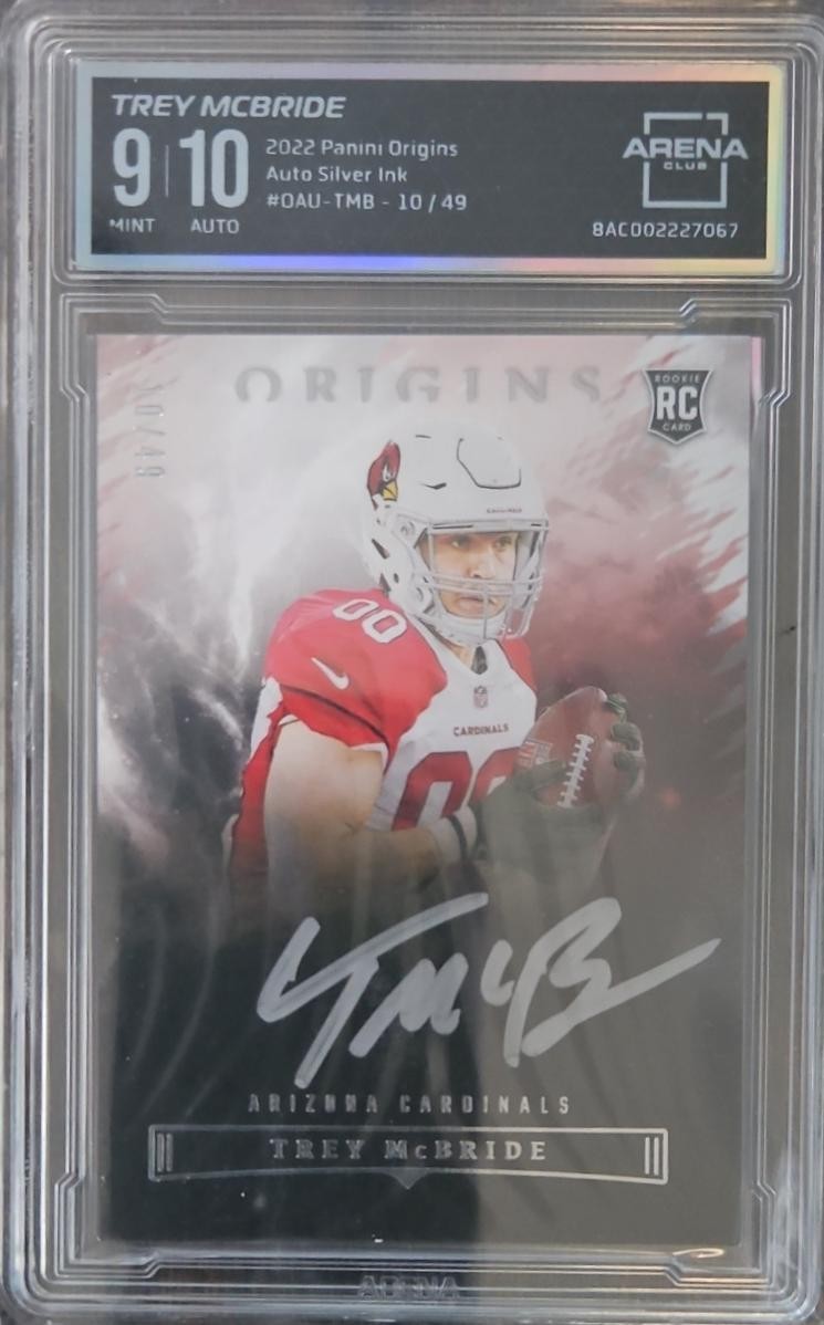 Trey McBride Panini Origins Origins Autographs #OAUTMB Silver Ink