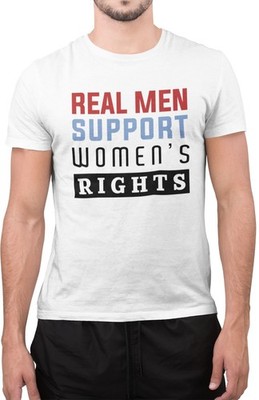 Real Man Support Damen T-Shirt rechts erstaunlich Tumblr Neuheit