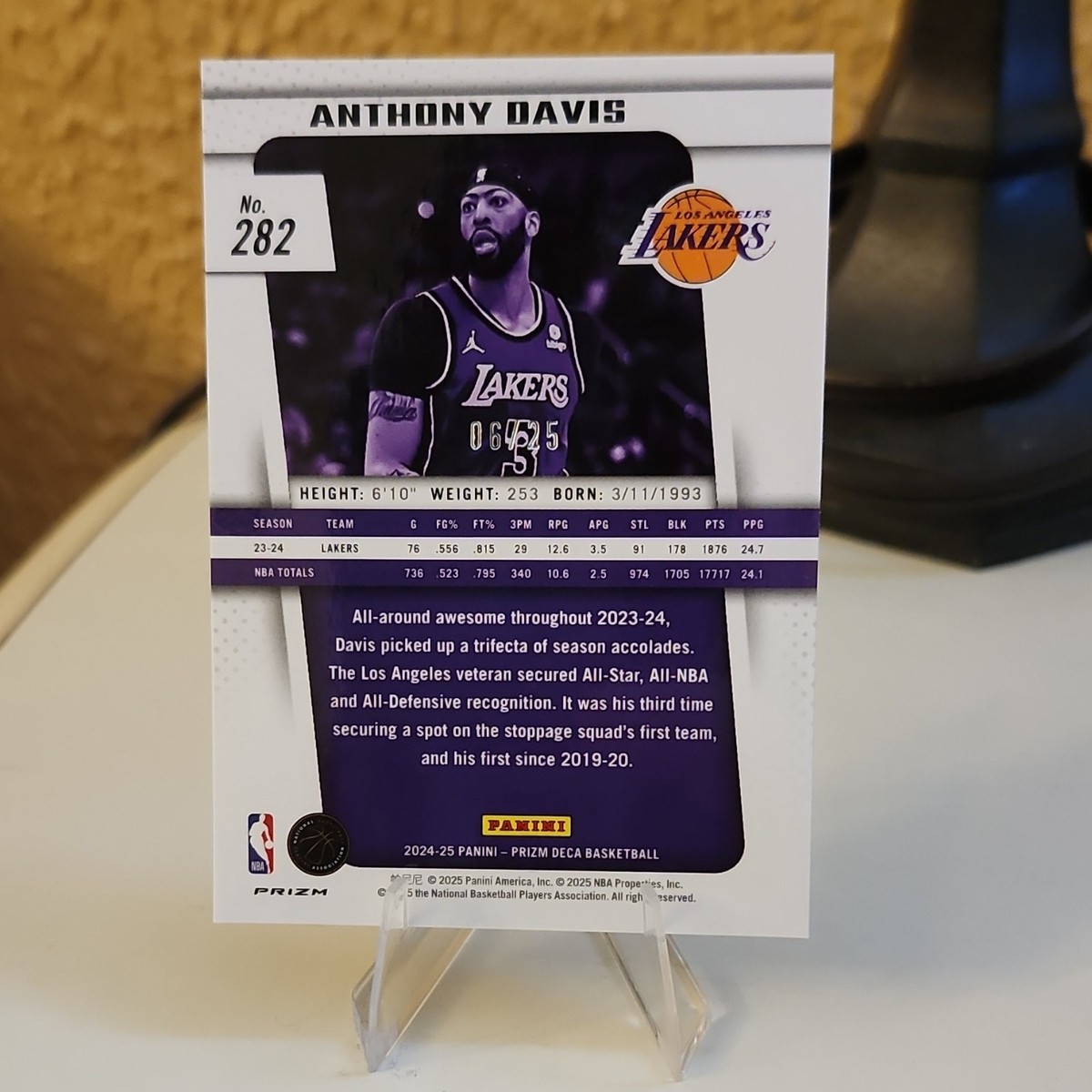 2024-25 Panini Prizm Deca Mojo Prizm - Anthony Davis #282 /25 All 