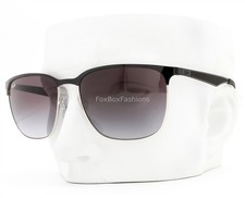 Ray-Ban Sunglasses Shiny Black on Silver Gray Gradient RB 3569 9004/8G with Case