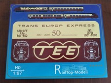 L.S.MODELS MODELLO RAILTOP 21101 RAM "TEE SBB-CFF 50 ANNI TEE 1957-2007",NUOVO+CONFEZIONE ORIGINALE