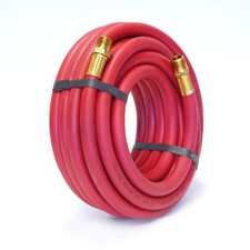 Steelman 30-Foot x 3/8 in. Rubber Air Hose, 3/8 in. NPT fittings 98459-IND