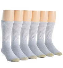 Gold Toe 656S Athletic Crew Socks - 6 Pack