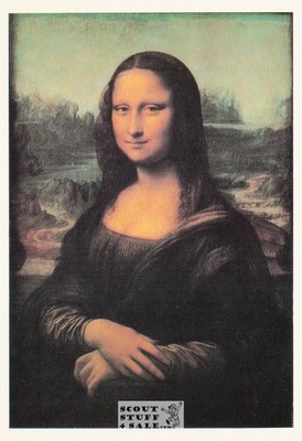 Mona Lisa by Leonard de Vinci Painting Postcard by Classico SF #115-023