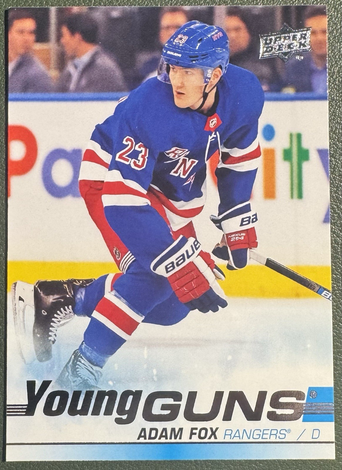 2019-20 Upper Deck - Young Guns Adam Fox #228 (RC)
