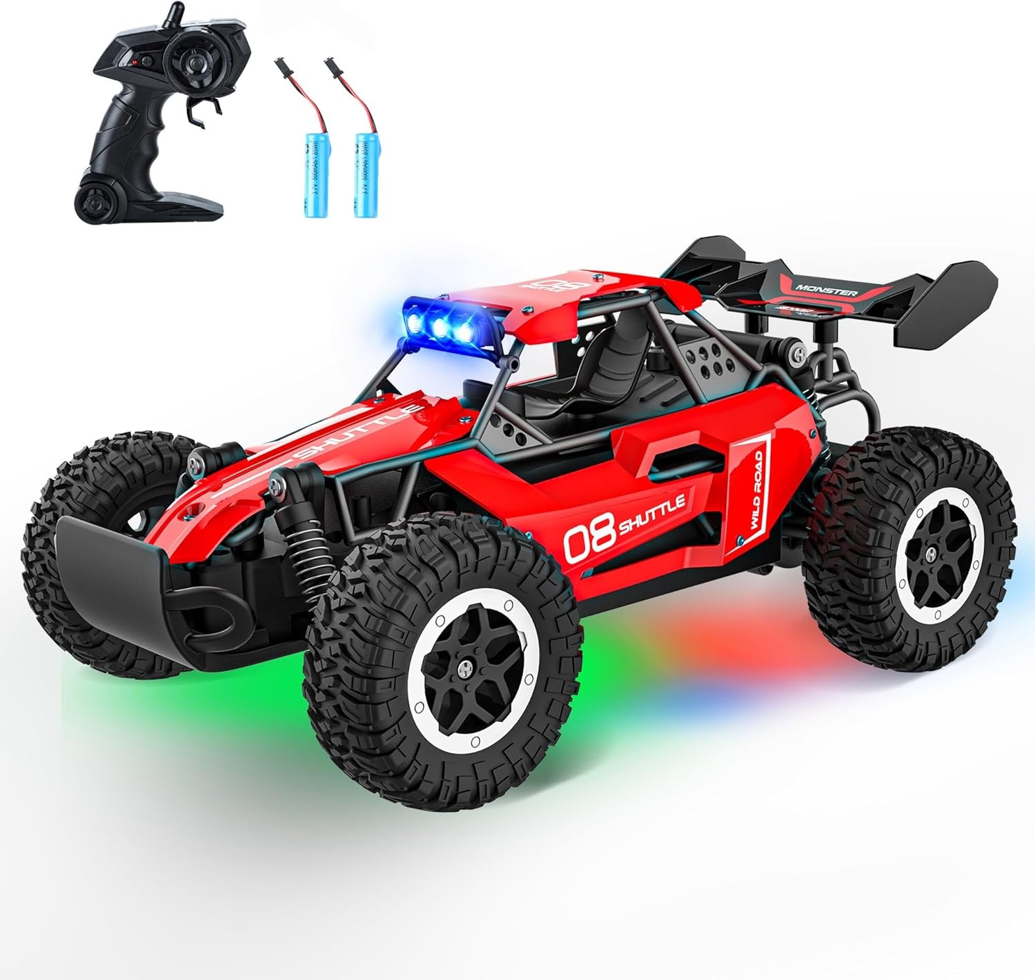 For Kids 3 4 5 6 7+, 20 Km/h High-speed Rc Cars With Led Ligh