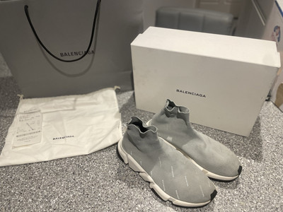 Balenciaga Speed Trainer Grey Reflective Size UK