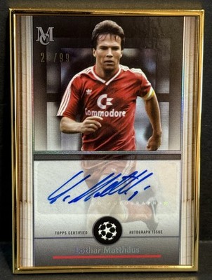 2024-25 Topps Museum UCC Bayern Munich Lothar Matthaus Gold Framed