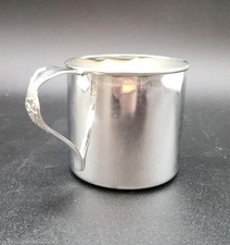 Vintage International Silver Company 2.5" Baby Cup Floral Silver Plate