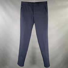 PRADA Size 32 Navy Virgin Wool Blend Pants