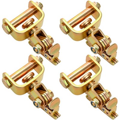 4 Pack Heavy Duty E Track Tie Down Anchors, Swivel E-Track Idler Fitting, Rai...
