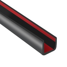 Rubber Edge Trim 3/8"Self Adhesive Flexible U Channel Edge Protecter for Plywood