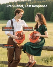 Unique Cajon Box Drum Wood Percussion Instrument Guitar Strings Adjustable Strap