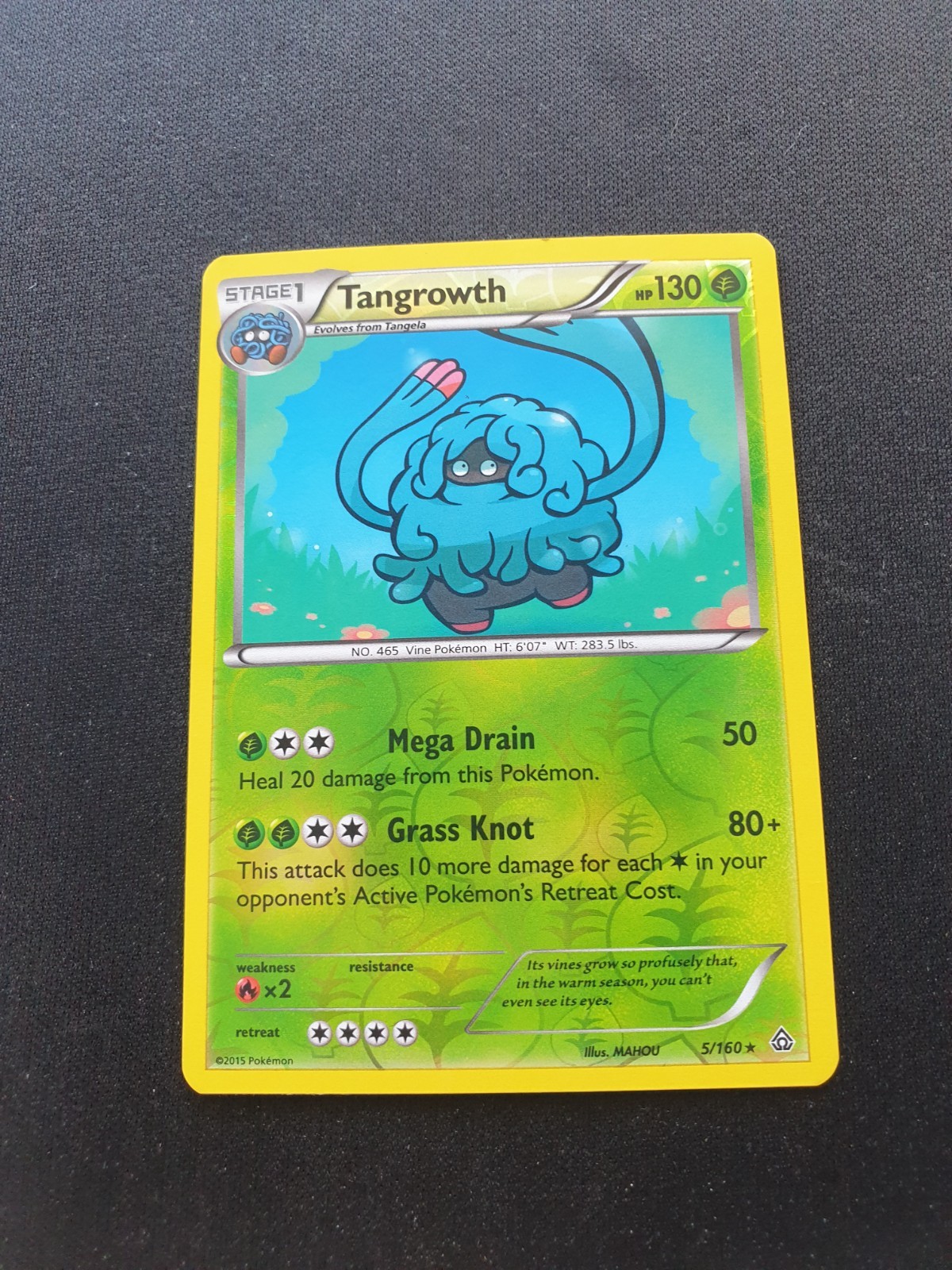 Tangrowth 5/160 XY - Primal Clash Reverse Holo