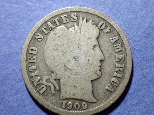 1909-S Barber Dime  Good