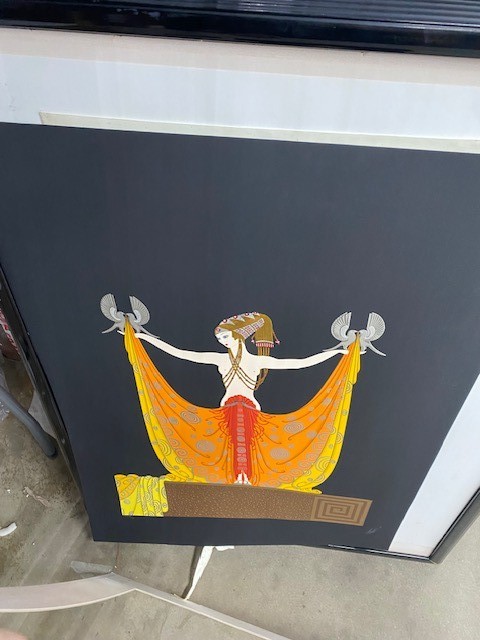 Erte Romain De Tirtoff (Russian French 1892-1990) Original Print Venus Damaged