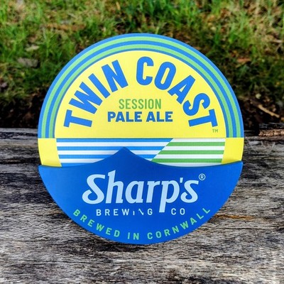 Sharps ''Twin Coast'' Ale Bier Pumpe Clip Abzeichen BRANDNEU Männerhöhle Sammlerstücke