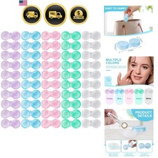 50 Pack Contact Lens Cases, Transparent Conta...