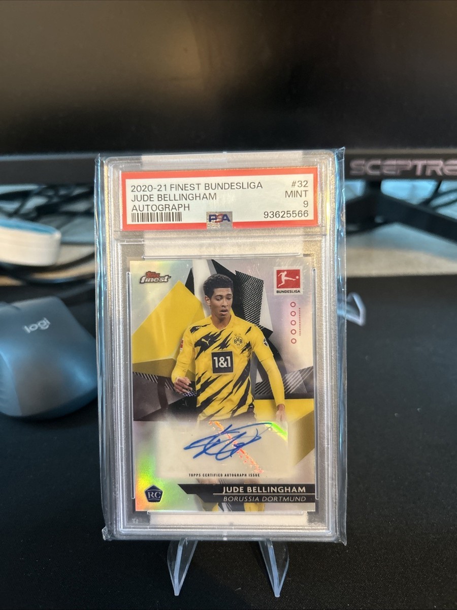 その他 2020 21 topps chrome Bellingham psa9 2020-21 Topps Finest Bundesliga - Jude Bellingham #32 Refractor