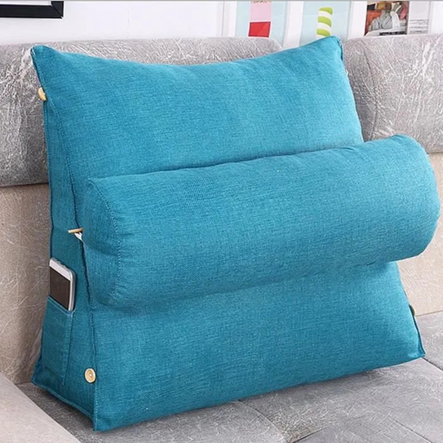 Coussin contre le mal de dos 45x45x20cm pour corriger la posture assise au lit