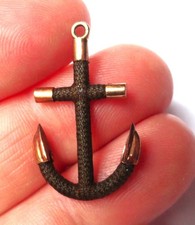 Victorian 10k Gold Tips Mourning Hair