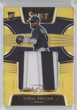 2022 Panini Select Rookie Jumbo Swatch Gold Prizm 6/10 Vidal Brujan #RJS-VB p6a