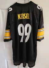 Pittsburgh Steelers Brett Keisel #99  Reebok NFL Jersey Black 2XL Vintage