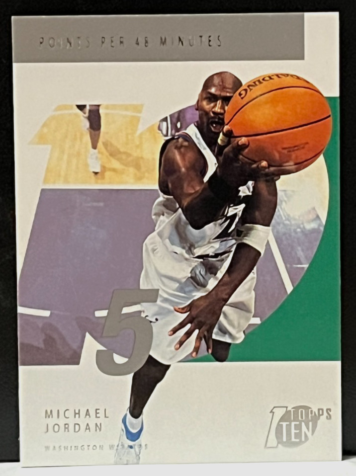 Michael Jordan 2002-03 Topps Ten #15 (Nice Sharp Corners!!!)