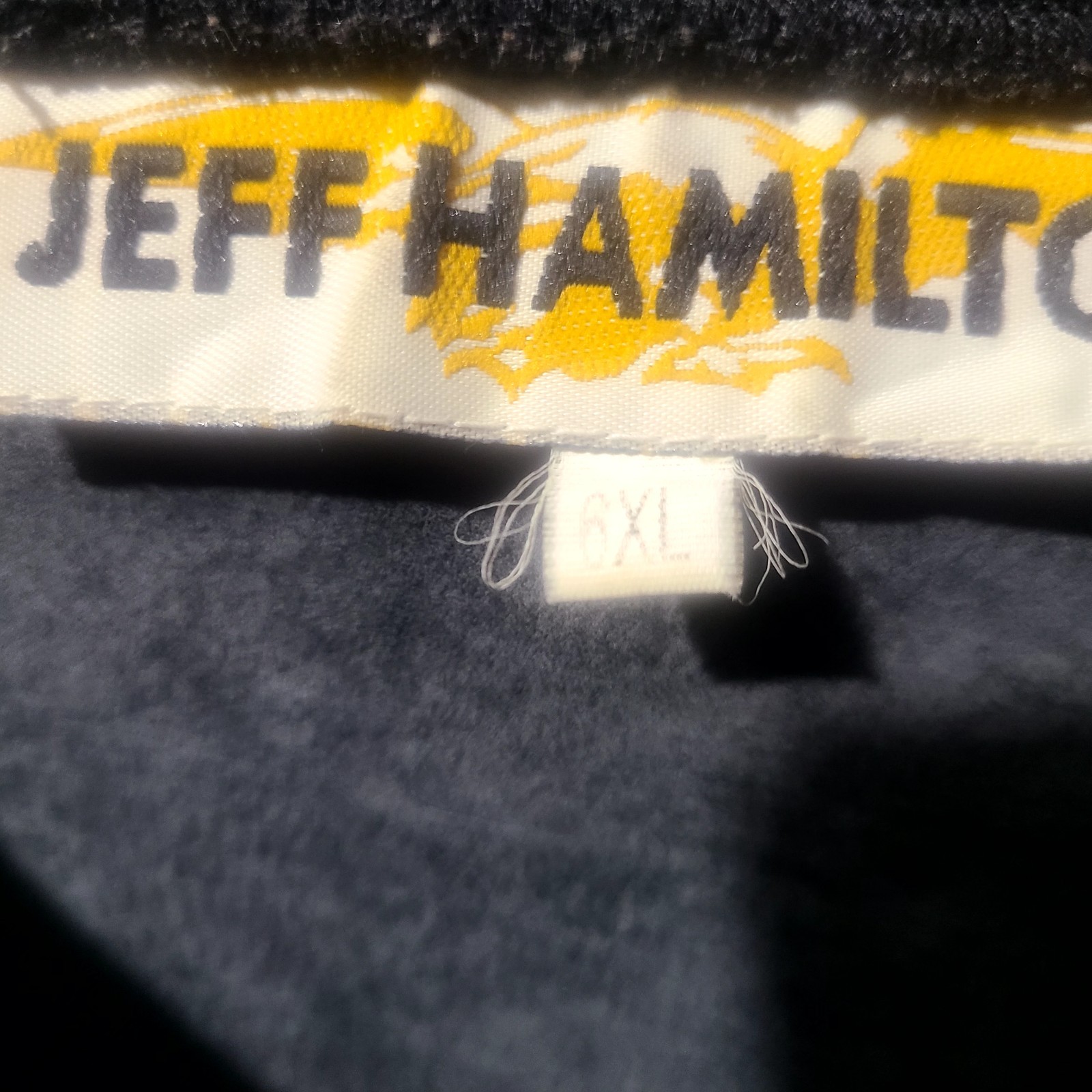 Vintage Jeff Hamilton NBA Team Patch Leather/Suede Jersey Mens Size 6XL RARE