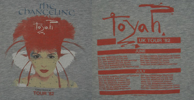 2 Sides TOYAH WILLCOX The Changeling Tour Shirt Sport Gray Unisex S-5XL EM1260