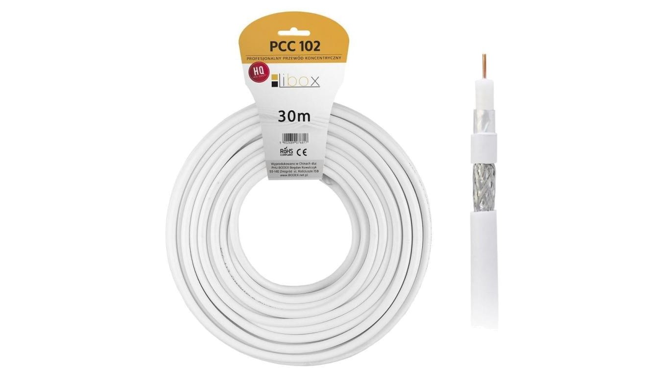 5902689076817 Кабель для подключения RG6U 30M LIBOX PCC102-30 LIBOX 5890₽