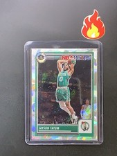 2023-24 NBA Hoops Premium Stock - Jayson Tatum Cracked Ice Prizm #265