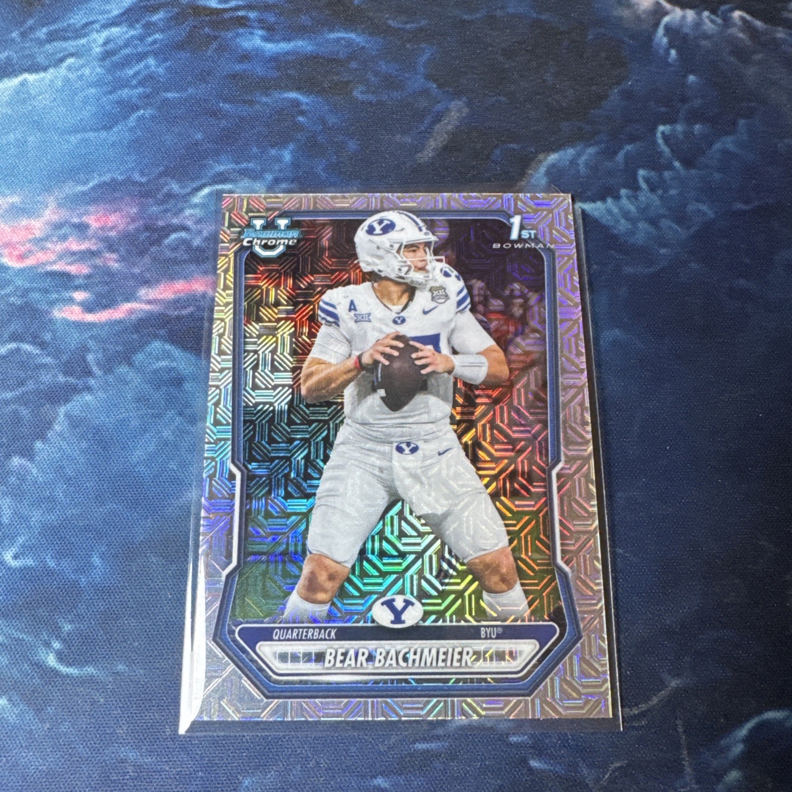 2026 Bowman Football Bear Bachmeier  Mojo Refractor BYU BCV-184