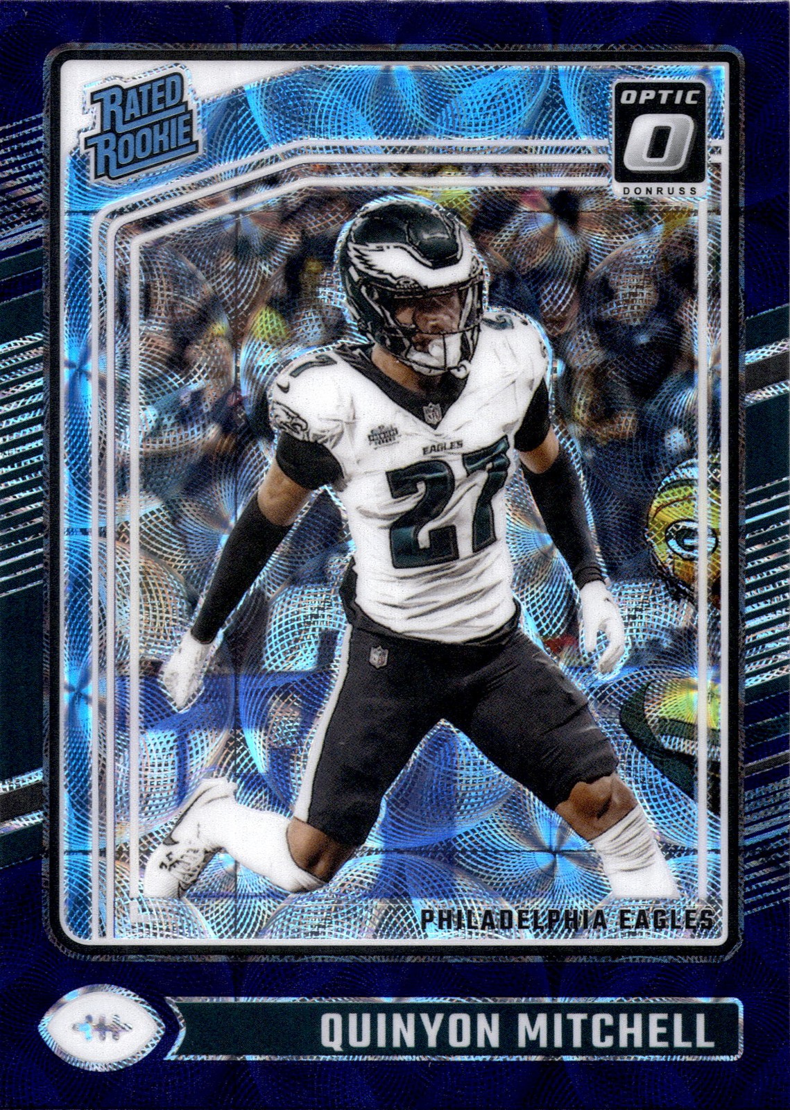 2024 Donruss Optic Quinyon Mitchell #282 Purple Scope Philadelphia Eagles
