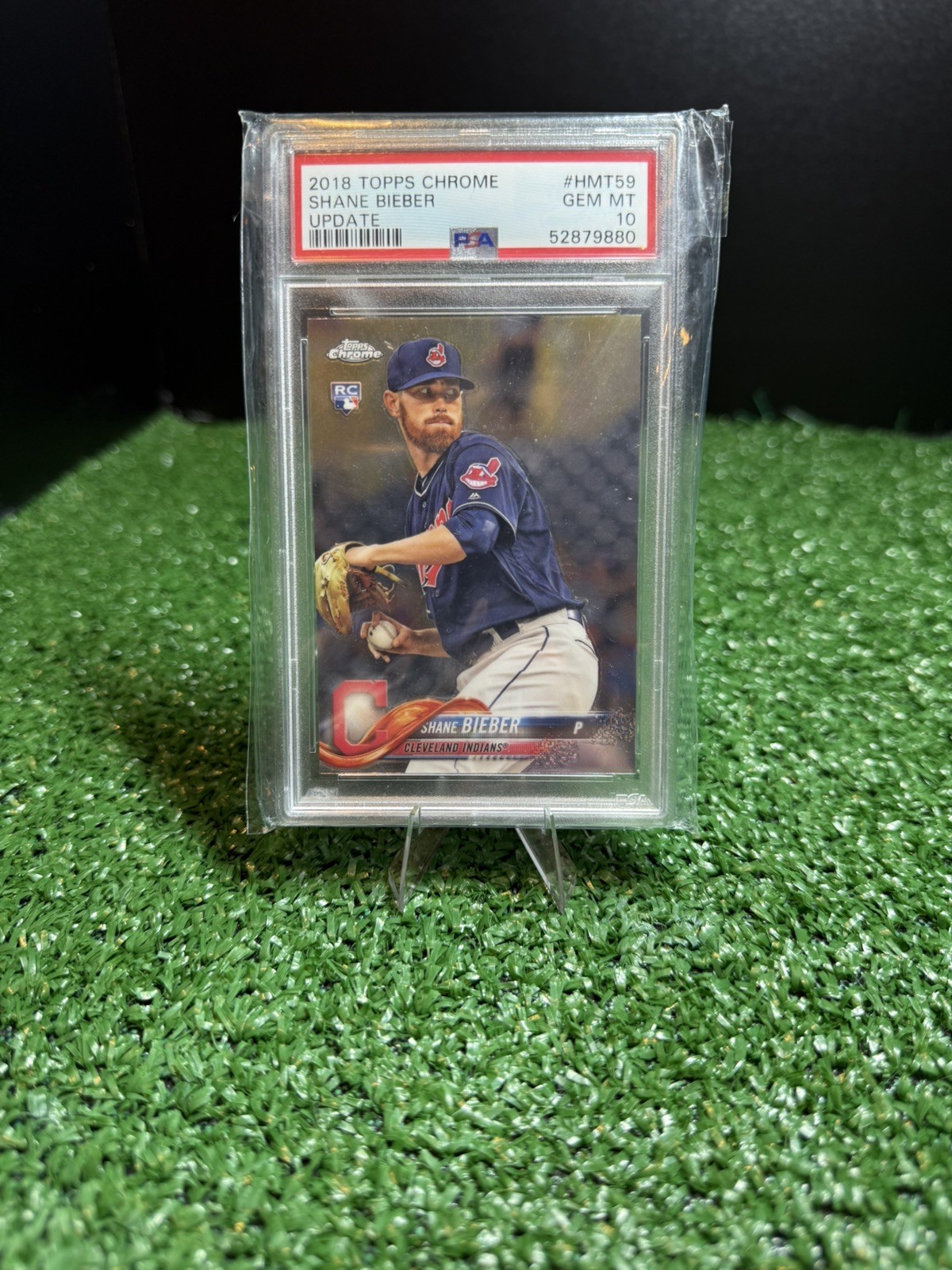 SHANE BIEBER ROOKIE Cleveland 2018 Topps Chrome Update #HMT59 PSA 10 Gem Mint