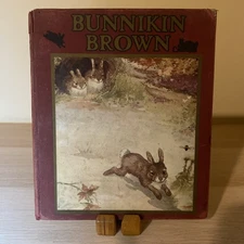 Bunnikin Brown And His Home In The Burrow Circa 1909 Print in Nottingham England
