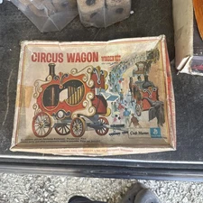 Vintage 1971 Craft Master Circus Wagon Wooden Model Kit #50127 NIB