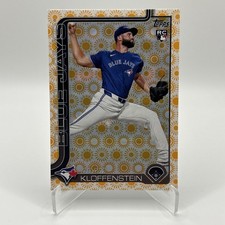 2025 Topps Series 2 #426 Adam Kloffenstein RC Holiday Sun Parallel TOR Blue Jays