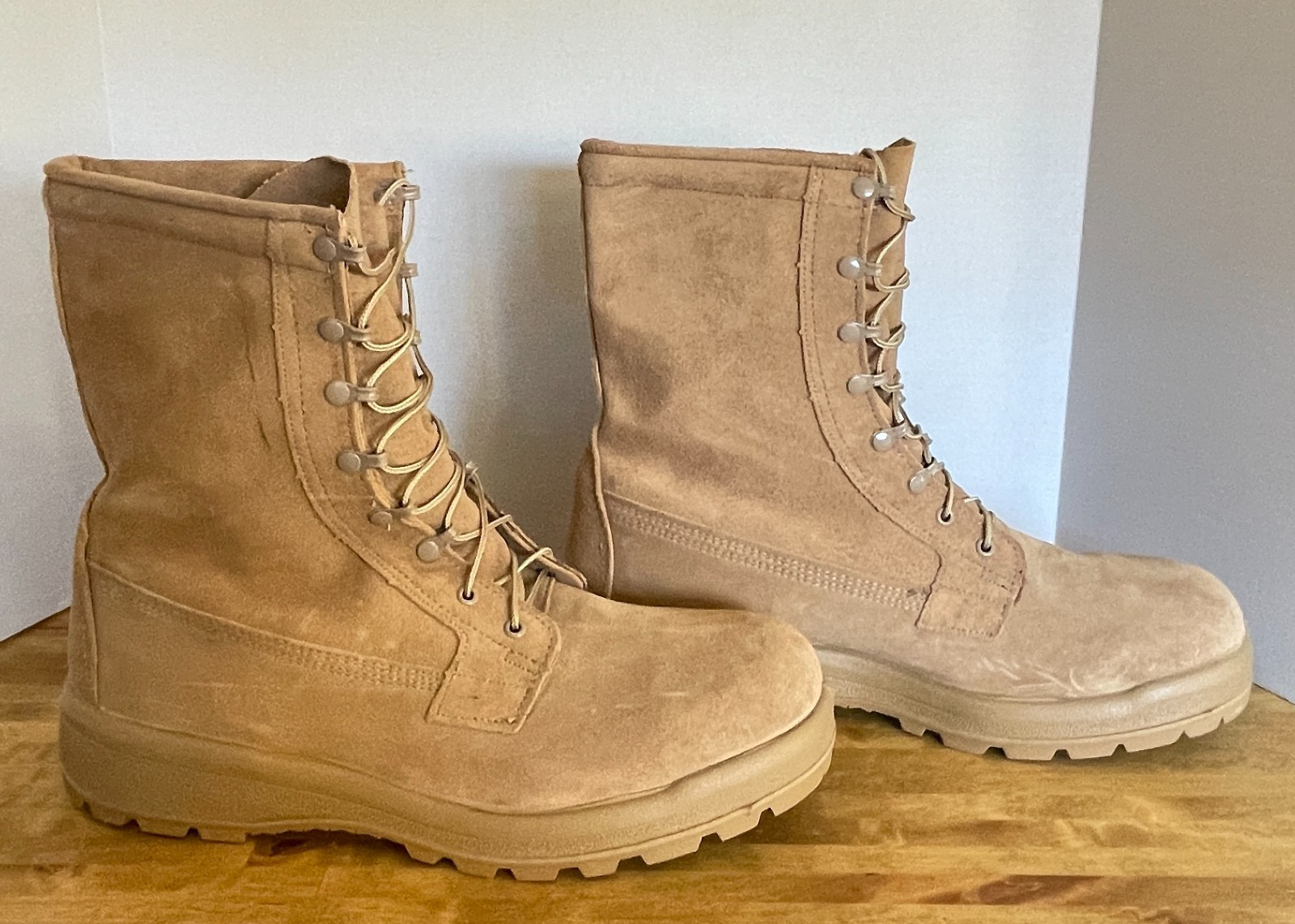 Army Combat Boots Hot Weather Desert Tan Gore-Tex Vibram ICWR Mens Size 15 R-image