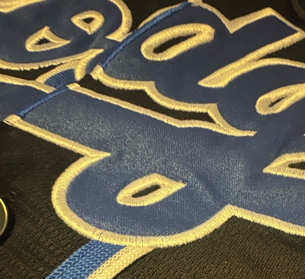 Majestic Los Angeles Dodgers Black Jersey 3XL Button Up Blue White Trim