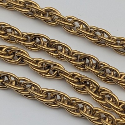 CHANEL Halsketten & Anhänger Gold Coco Mark Lange Kette Damen Unisex Accessoires