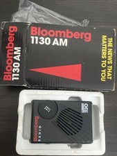 Vintage Bloomberg Radio WBBR 1130 AM handheld radio in the Box