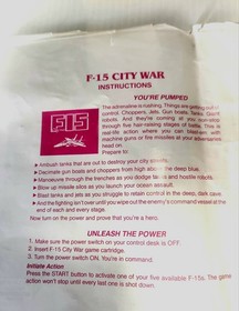 RARE HES F-15 City War Nintendo NES Cartridge 🇦🇺 Australian Made Retro Game