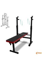 PANCA PIANA PALESTRA PIEGHEVOLE INCLINABILE CON PORTA BILIANCIERE BODYBUILDING