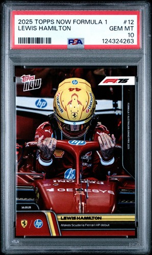 Lewis Hamilton - 2025 Formula 1® Topps NOW® Card 12 - PR: 13,264
