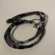 Vera Bradley Lanyard Breakaway Key Ring "Frosted Floral"