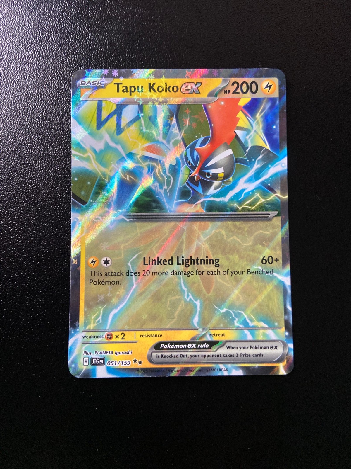 Tapu Koko ex 051/159 Pokemon TCG Holofoil [NM]