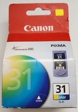 Canon Pixma CL-31 Inkjet Cartridge - Tri-Color (1900B002) (3 boxes)