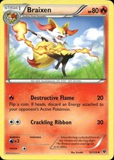 Braixen 12/124 XY - Fates Collide U LP Pokémon — English