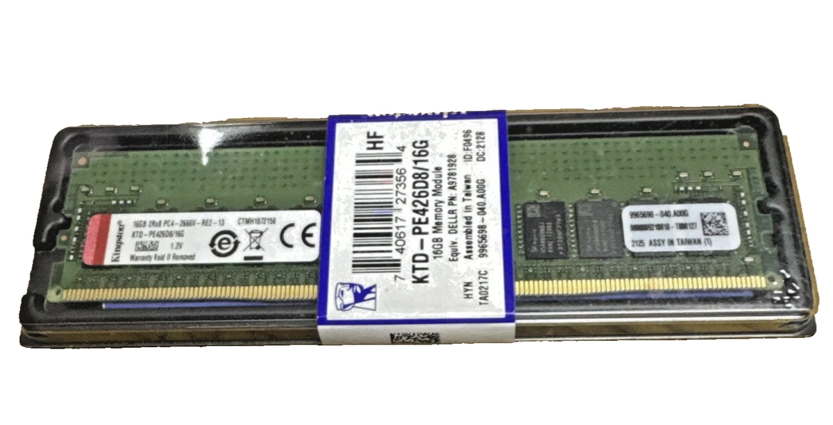 Kingston PC4-21300 (DDR4-2666) Bus Speed Computer RAM 16 GB